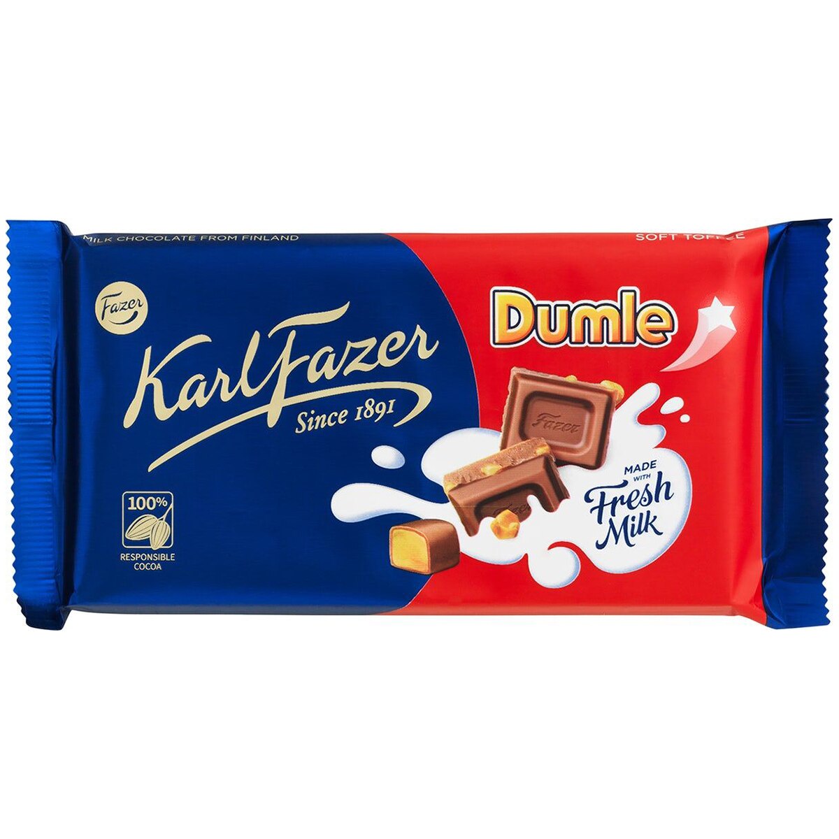 Fazer Dumle Milk Chocolate Bar | Chicago Importing Company